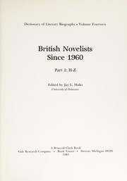 British novelists since 1960 /