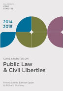 Core statutes on public law and civil liberties 2014-15 /