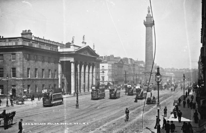 G.P.O. & Nelson Pillar, Dublin