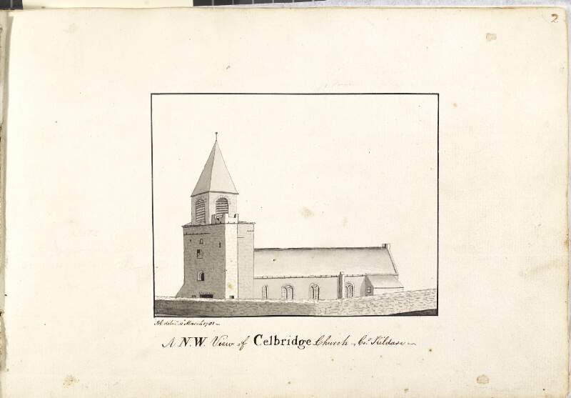 A N.W. view of Celbridge Church, Co.y Kildare