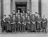 [Group of male graduates, outside Earlsfort Terrace, Dublin]