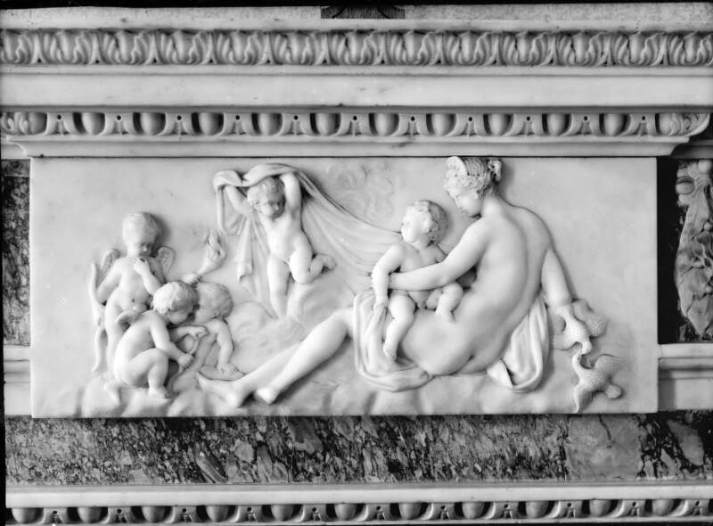 [Mantel plaque with classical figures, Ely House, Dublin]