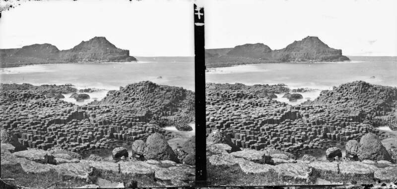 [Giant's Causeway with view of sea, Co. Antrim]