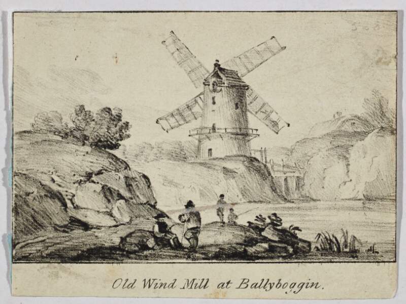 Old wind mill at Ballyboggin [sic]