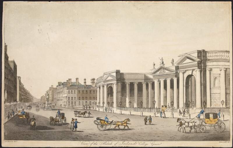 View of the Bank of Ireland, College Green, Dublin