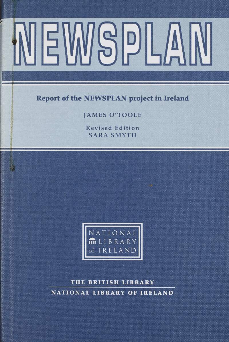 Newsplan : report of the Newsplan project in Ireland /