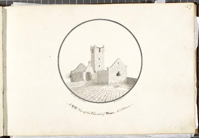 A N;W; View of the Church of Moon, Co;y Kildare