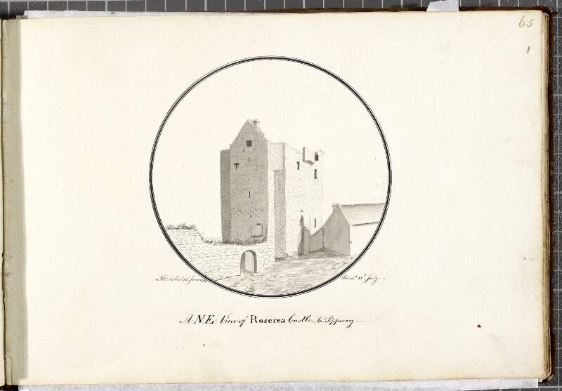 A N:E: View of Roscrea Castle, Co.y Tipperary