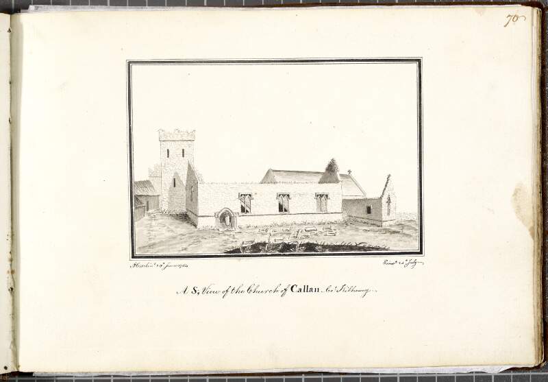 A S; View of the Church of Callan, Co:y Kilkenny