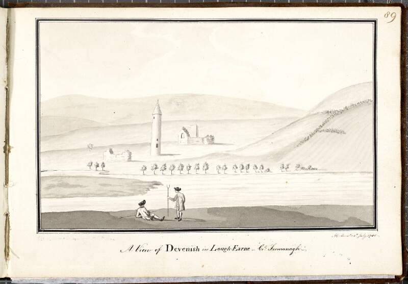 A View of Devenish in Lough-Earne, Co:y Fermanagh