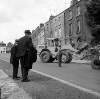 [Two men watching demolition of house, Dublin]