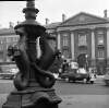 [Base of lamp standard depicting "sea-horses", College Green, Dublin]