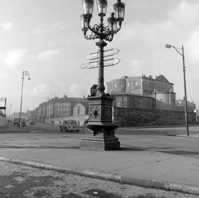 [The Five Lamps and Aldborough House, Dublin]