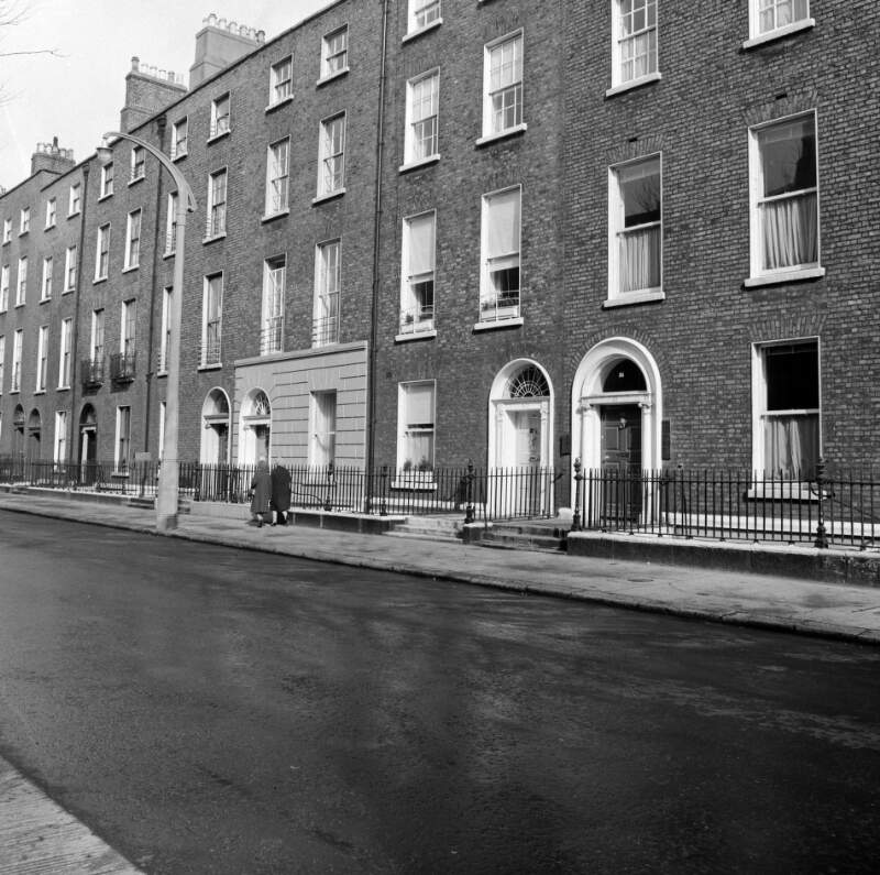 [Row of houses, Lower Baggot Street, Dublin]