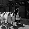 [Communion girls and nun, Corpus Christi procession, Manor Street area, Dublin]