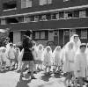 [Communion girls with teacher, Corpus Christi procession, Church Street area, Dublin]
