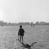[Boy playing with bucket and spade, Sandymount Strand, Co. Dublin]