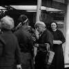 [Nun collecting for charity, old woman in foreground, Grafton Street, Dublin]