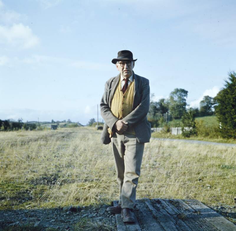 [Patrick Kavanagh walking in field, Inniskeen, Co. Monaghan]