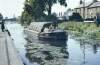 [Barge on Grand Canal, houses in background, Portobello/Ballsbridge, Dublin]