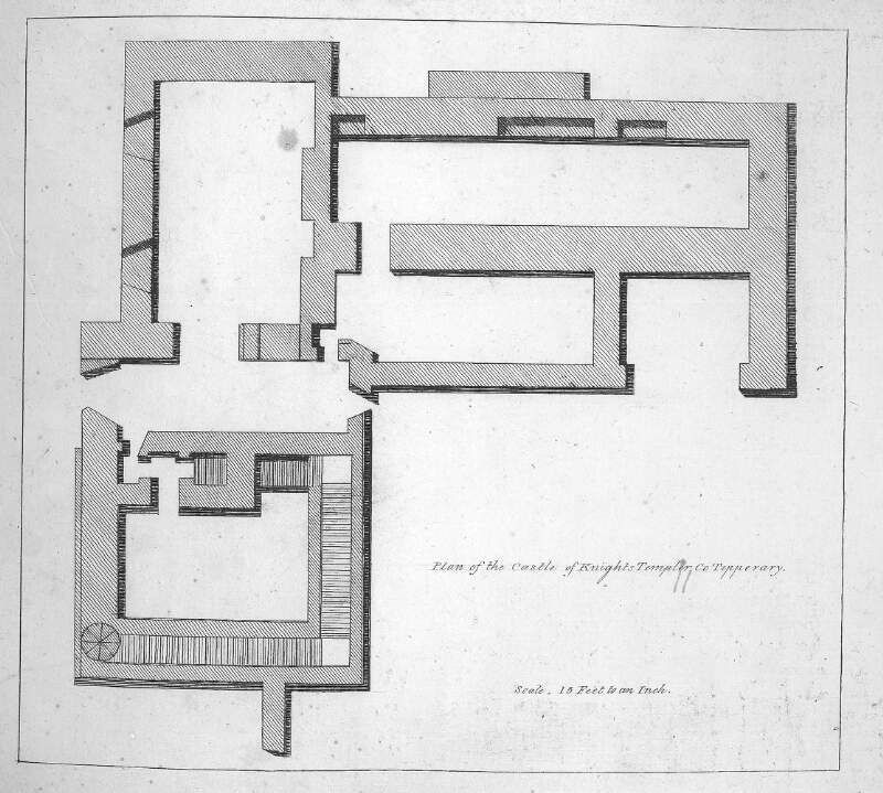 Plan of the Castle of Knights Templer, Co. Tipperary