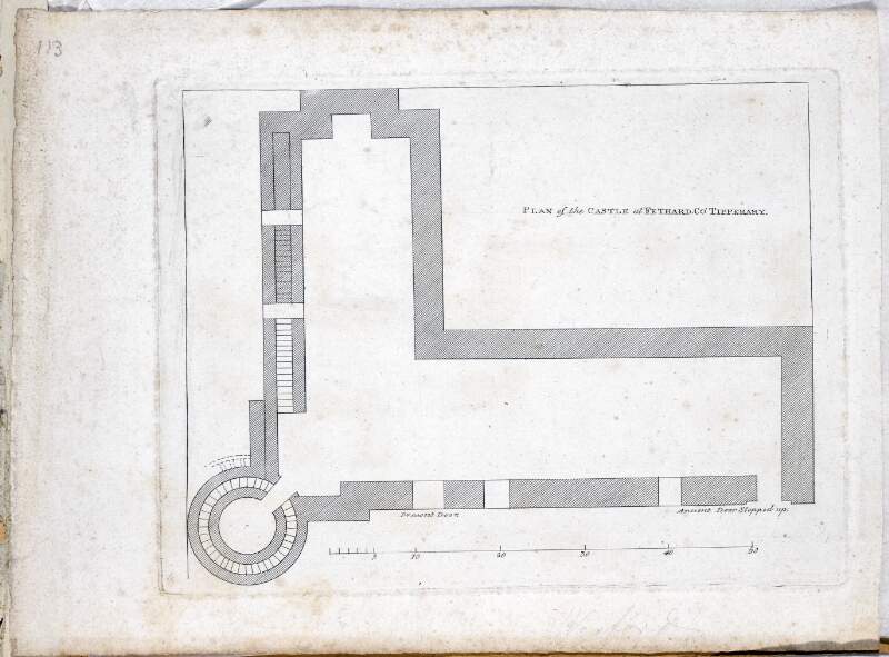 Plan of the Castle of Fethard, Co. Tipperary.