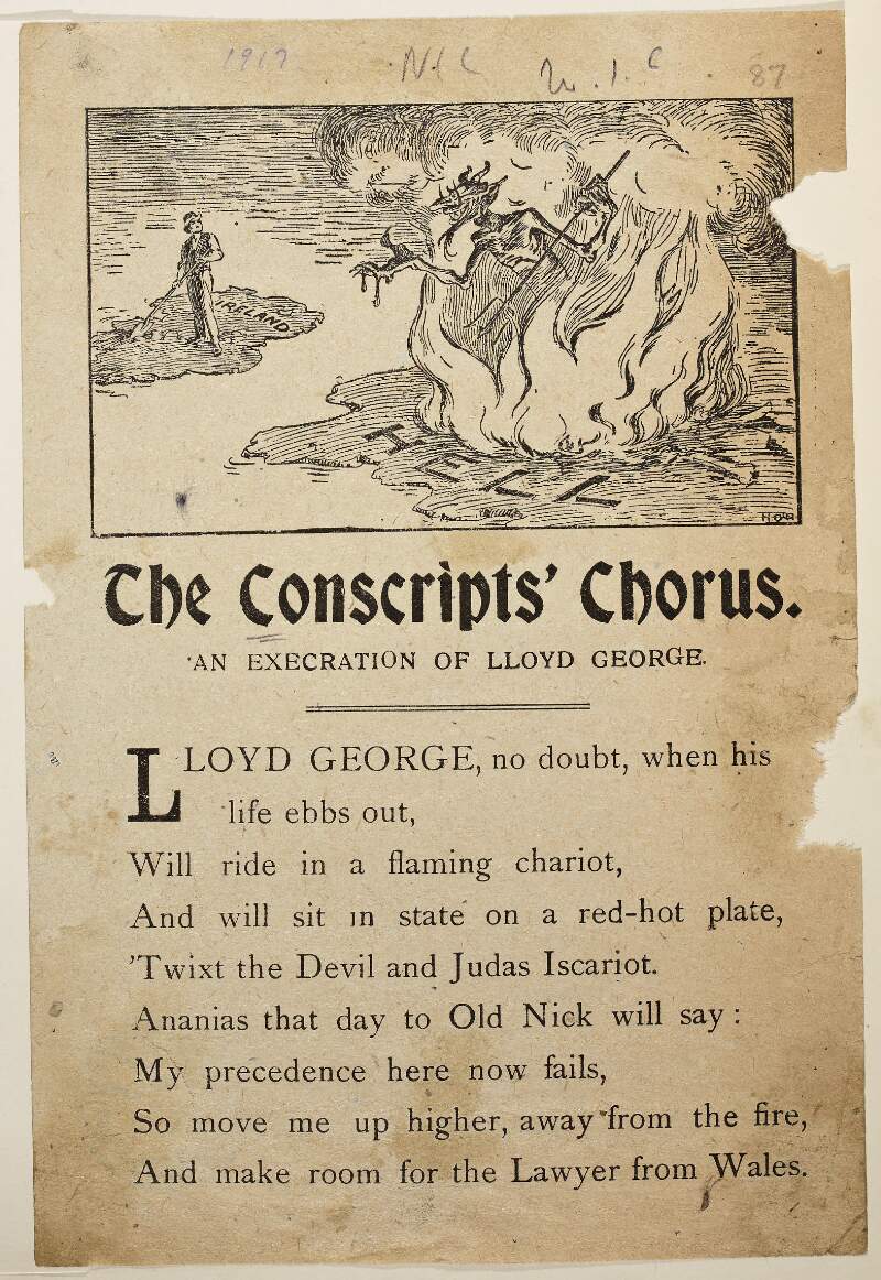The conscripts' chorus. An execration of Lloyd George.