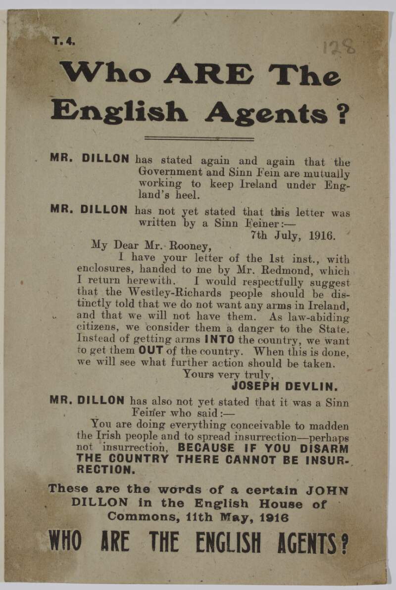 Who are the English Agents?
