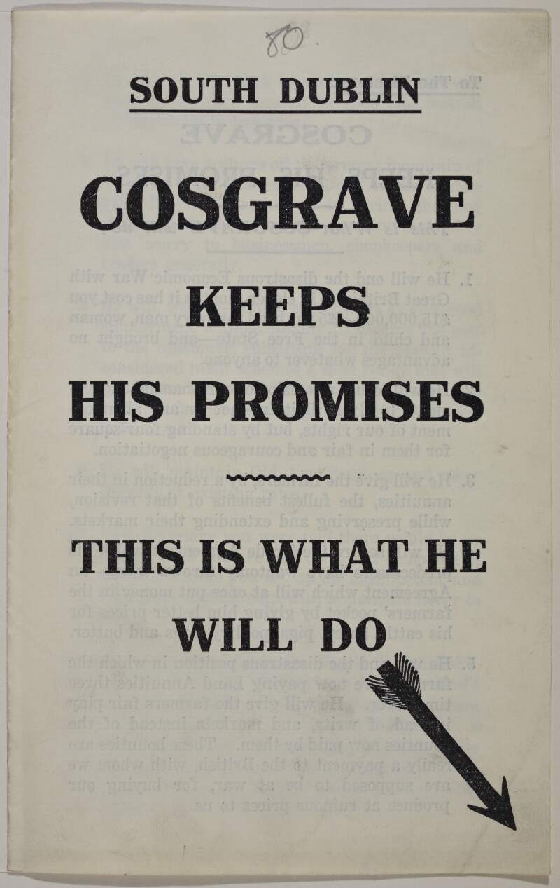South Dublin, Cosgrave keeps his promises. This is what he will do ...