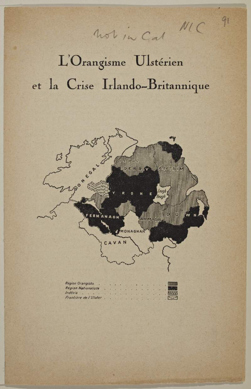 L'Orangisme Ulstérien et la Crise Irlando-Britannique. (Le Temps, 14 juin 1922)