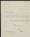 Letter from Lord French, Lord Lieutenant, to Laurence O'Neill, Lord Mayor of Dublin, fowarding a contribution to the fund following the sinking of the mailboat Leinster,