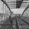 [Harry England walking on Athlone bridge, Athlone, Co. Westmeath]