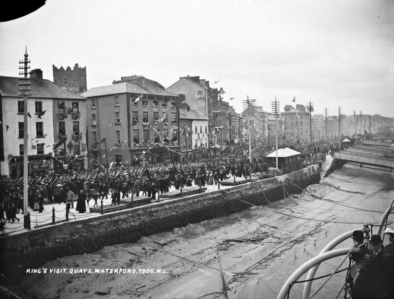 King's visit, quays, Waterford