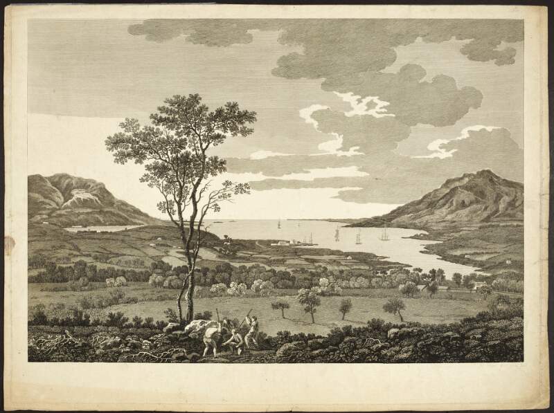 [A view of Carlingford Harbour and Warrin [Warren] Point from the Domain of Roger Hall, Esq. near Narrow Water.]