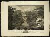 A view of O'Sullivan's Cascade, which falls between the mountains of Glena & Toomish into the Lake of Killarney To his Grace the Duke of Northumberland, this plate is humbly inscribed by His Grace's obliged humble servant , Jonathan Fisher /