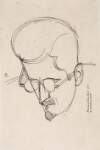 Drawing of James Joyce, 1920.