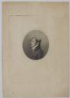 [Oval portrait of Robert Emmet, (1778-1803), Irish patriot ; half-length, left profile]