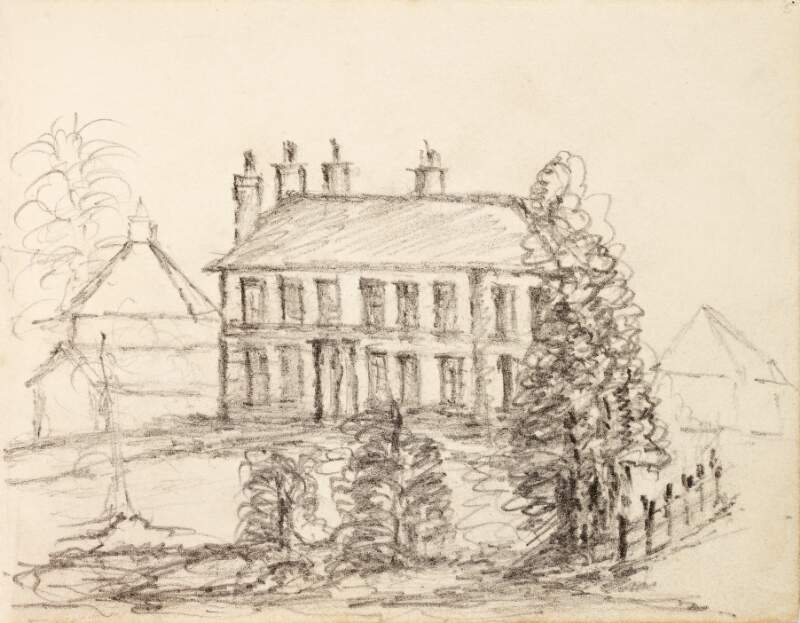 [View of a house surrounded by trees]