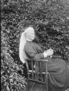 [Augusta Caroline Dillon seated in garden, Clonbrock, Co.Galway]