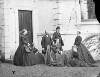 [Family group gathered outside Clonbrock House, including Lord Clonbrock and Lord and Lady Clanmorris]