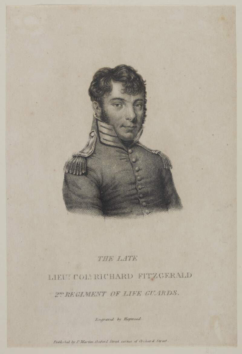 The Late Lieut. Coll. Richard Fitzgerald 2nd Regiment of Life Guards.