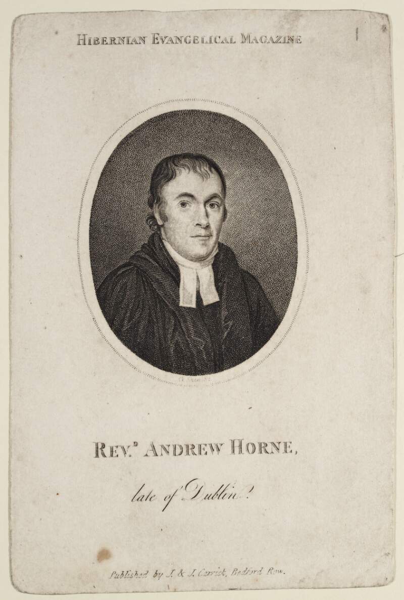 Revd. Andrew Horne, late of Dublin.