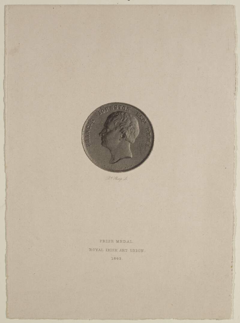 Prize Medal. Royal Irish Art Union, 1843.