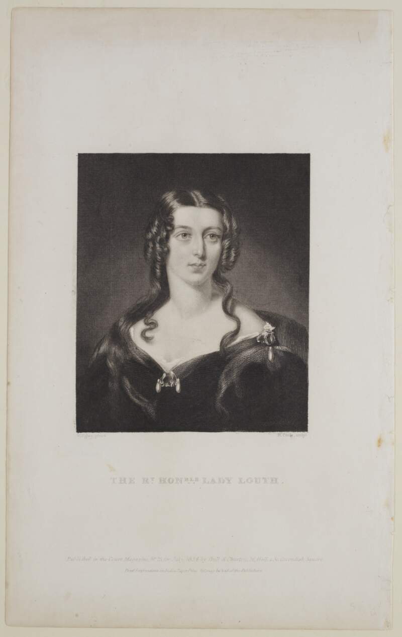 The Rt. Honble. Lady Louth.