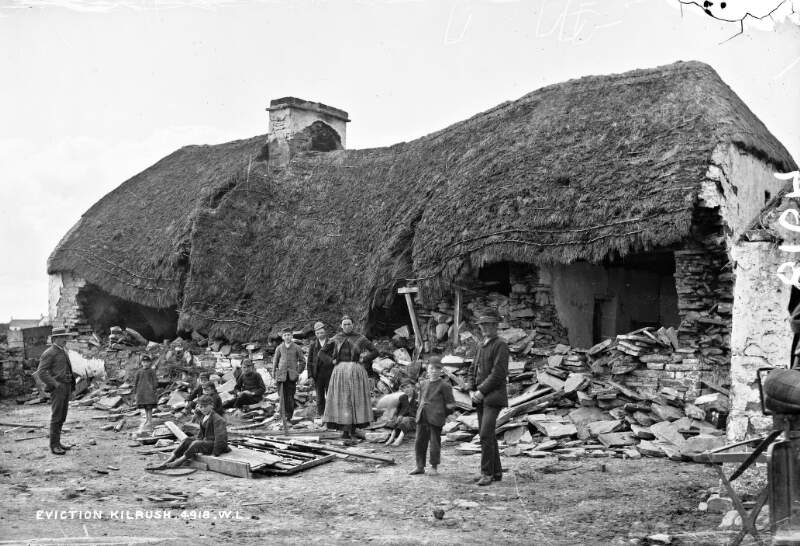 [Mathias Magrath's house, Moyasta, Co.Clare after destruction by the Battering Ram]