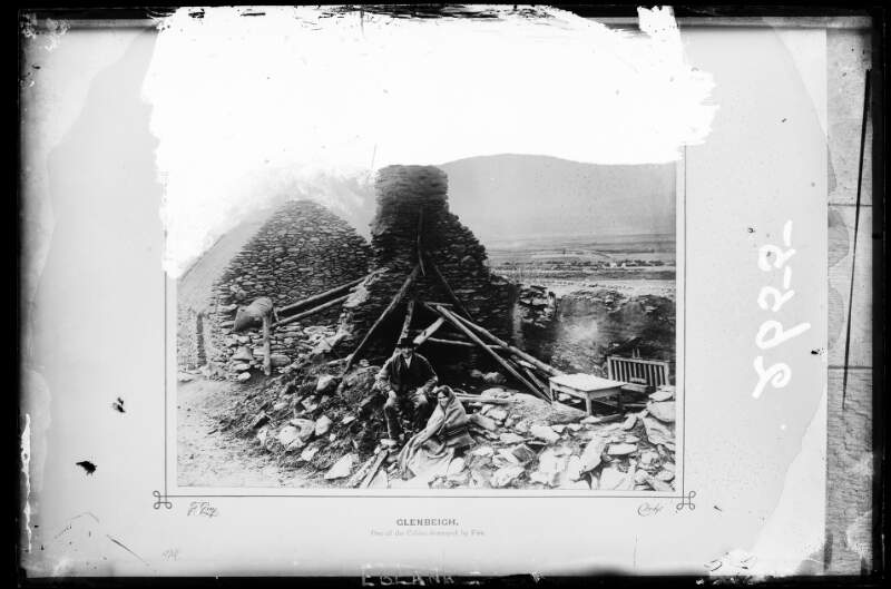 One of the cabins destroyed by fire, Glenbeigh, Co.Kerry