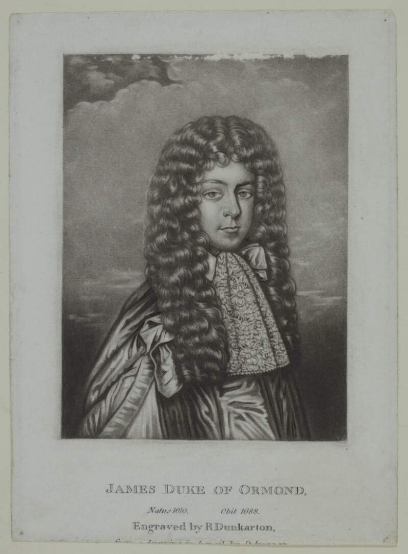 James Duke of Ormond. Natus 1610. Obit 1688.