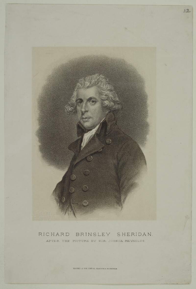 Richard Brinsley Sheridan.