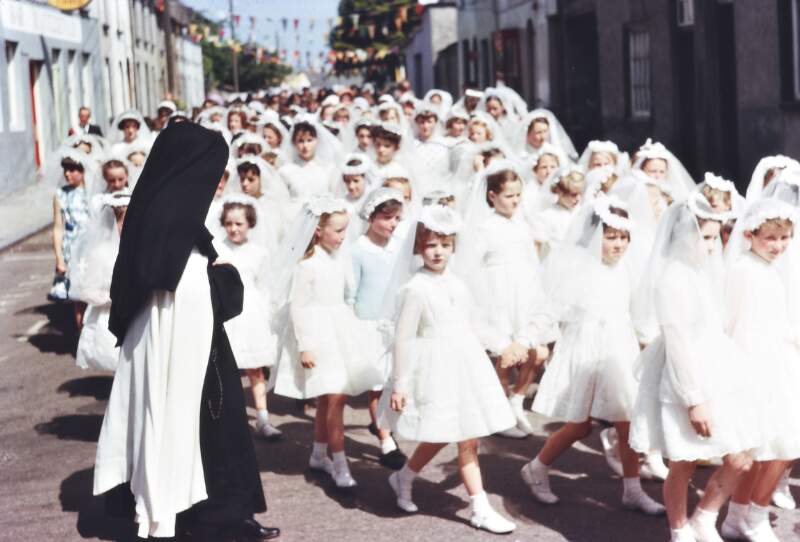 [Communicants and nun, Corpus Christi Procession, Cahir, Co.Tipperary]