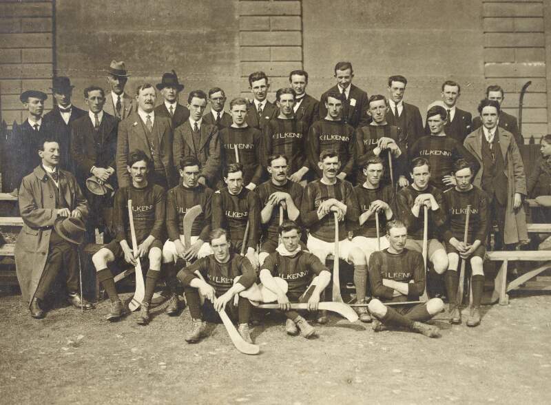[Kilkenny hurling team at Croke Park to play Dublin, September 1923]